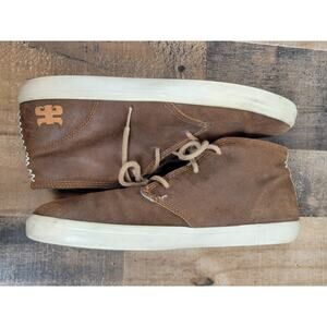 IPATH Langston Brown Leather High Top Suede Chukka Sneakers‎ Skate Shoes Mens 12